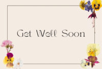 Formal Get Well Soon Card Template