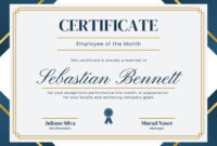 Employee Of The Month Certificate Template: A Formal Recognition Of Exceptional Performance