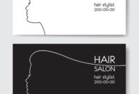 Professional Hair Salon Business Card Design