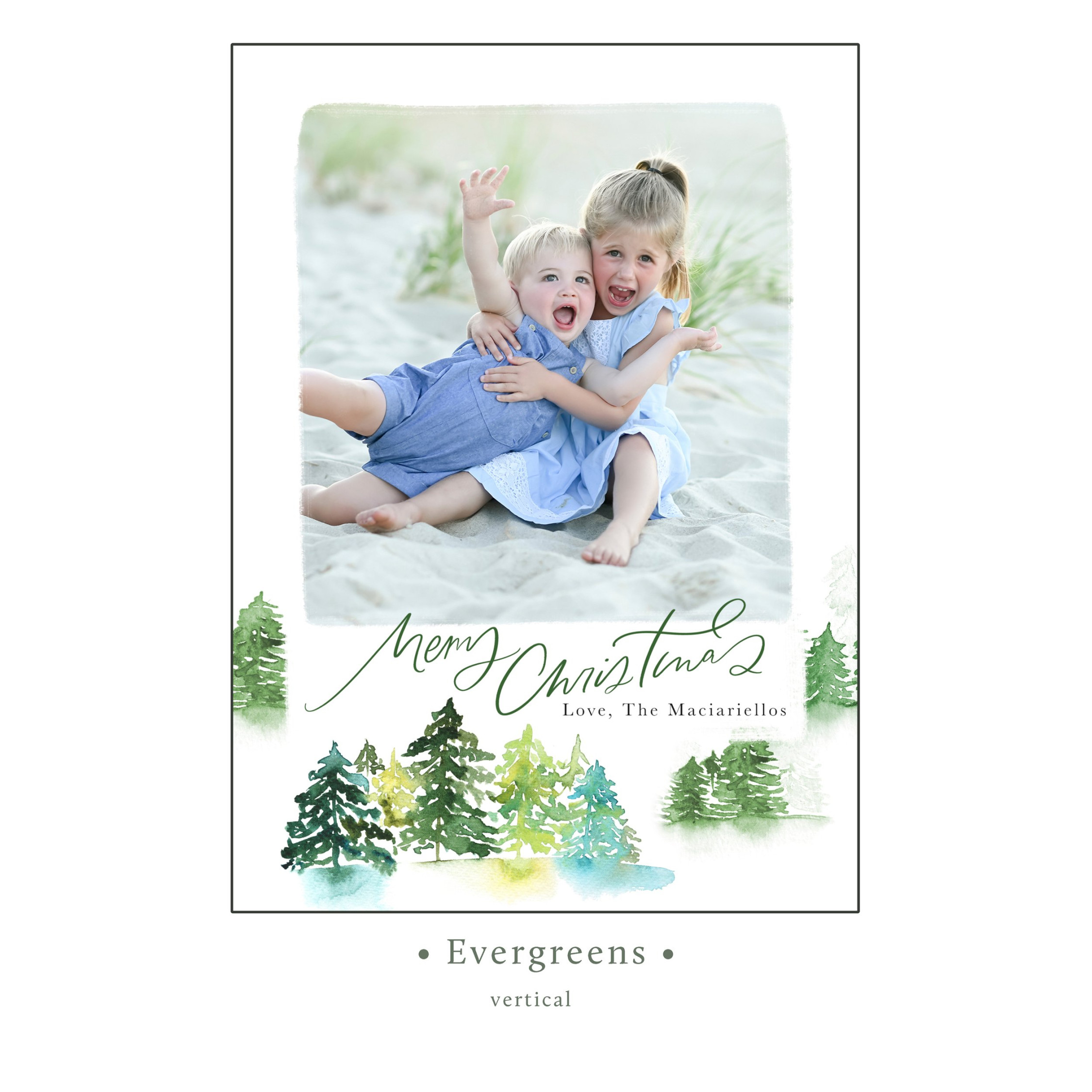 Holiday Card Templates — Saratoga Springs Baby Photographer