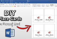 Name Tent Card Template: A Formal Guide To Creating Professional Name Cards In Microsoft Word