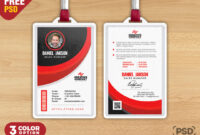 Free PSD Template For Professional ID Card Design