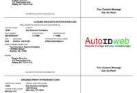 Fictitious Automobile Insurance Document Template