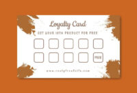 Loyalty Card Design Template: A Strategic Approach To Customer Retention