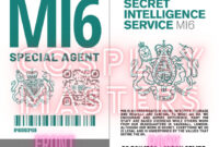 MI6 Identity Card Template