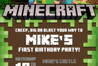 Minecraft Birthday Card Template: A Creative Guide To Crafting Personalized Greetings