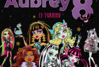 A Formal Template For Crafting Monster High Birthday Cards