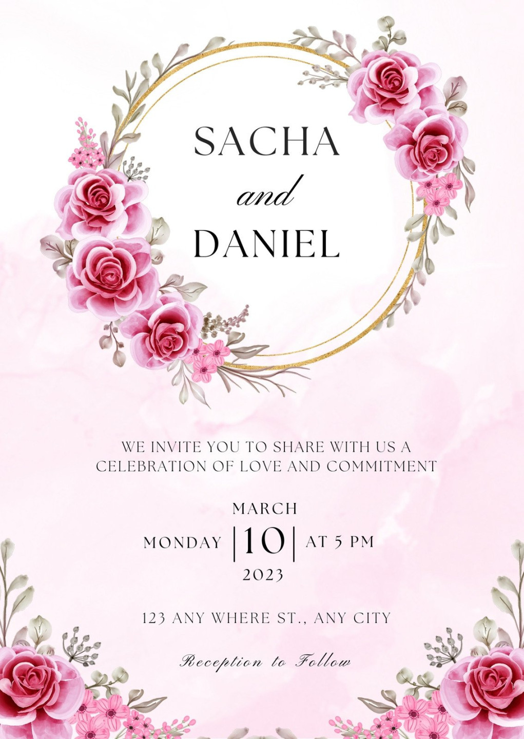 Page  - Wedding invitation templates to customize for free  Canva