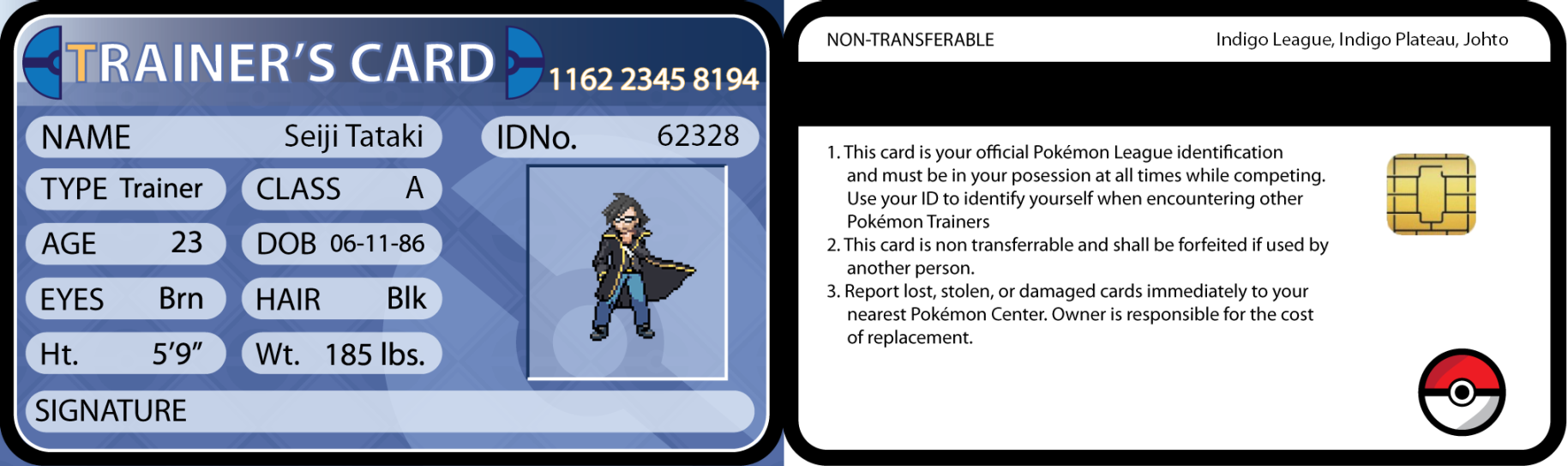 Pokemon Trainer Card by SeijiTataki on DeviantArt