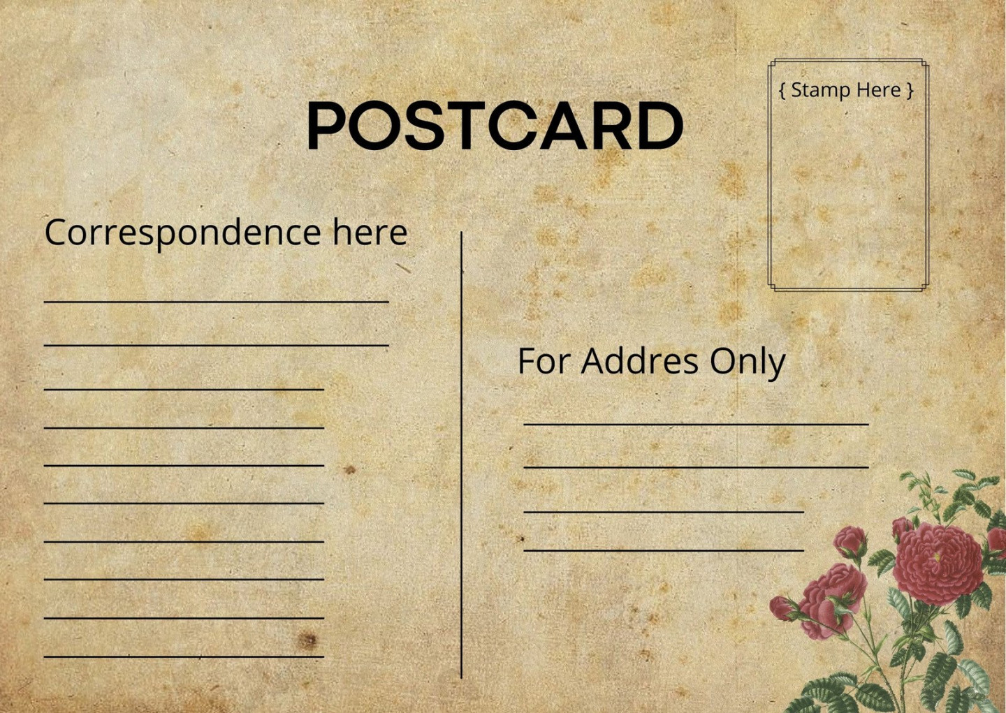 Printable and customizable postcard templates  Canva