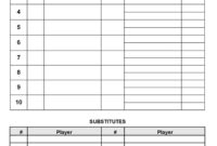 Softball Lineup Card Template: A Comprehensive Guide