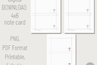 4×6 Note Card Template: A Formal Word Document