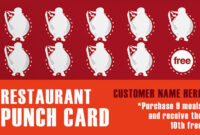 Free Business Punch Card Template For Customer Loyalty Programs