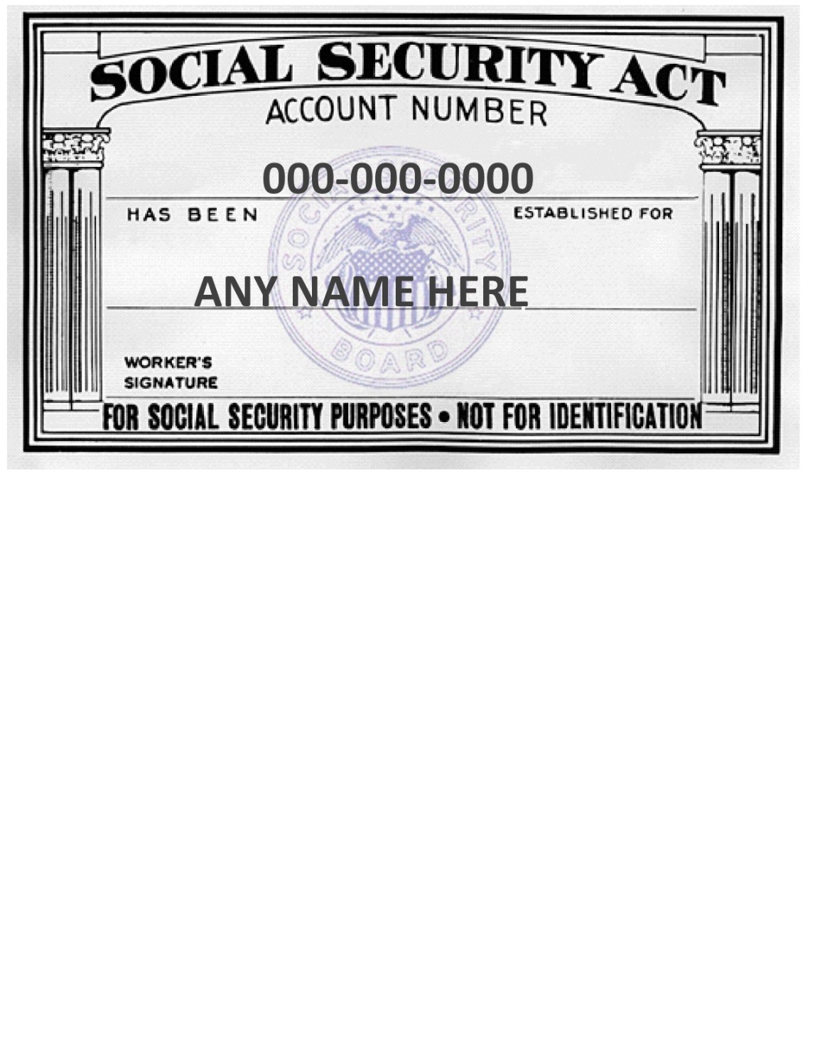 Real & Fake Social Security Card Templates (FREE) Real & Fake Social Security Card Templates (FREE)