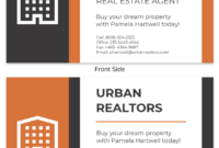 Professional Real Estate Agent Business Card Design Template