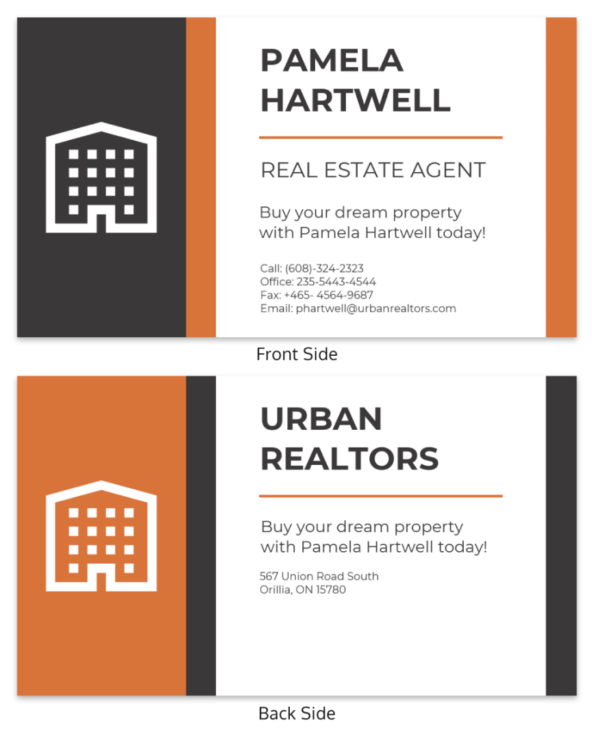 Realtor Real Estate Business Card - Venngage