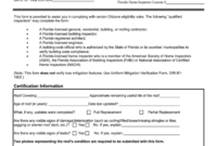 Roof Certification Template For Residential Structures