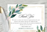 Compassionate Acknowledgment: A Formal Thank You Card Template