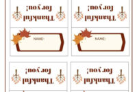 Thanksgiving Place Cards Template: A Formal Guide