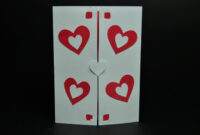 A Pop-Up Card Template Featuring Twisting Hearts