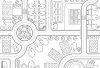 A Comprehensive Blank City Map Template For Urban Planning And Development
