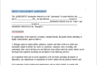 Comprehensive Artist Management Contract Templates: A Guide For Legal And Business Professionals
