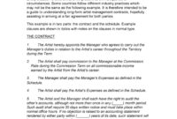 Talent Management Agreement Template
