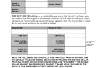 Bicycle Rental Agreement Template