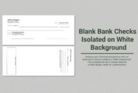 Blank Business Check Template For Microsoft Word