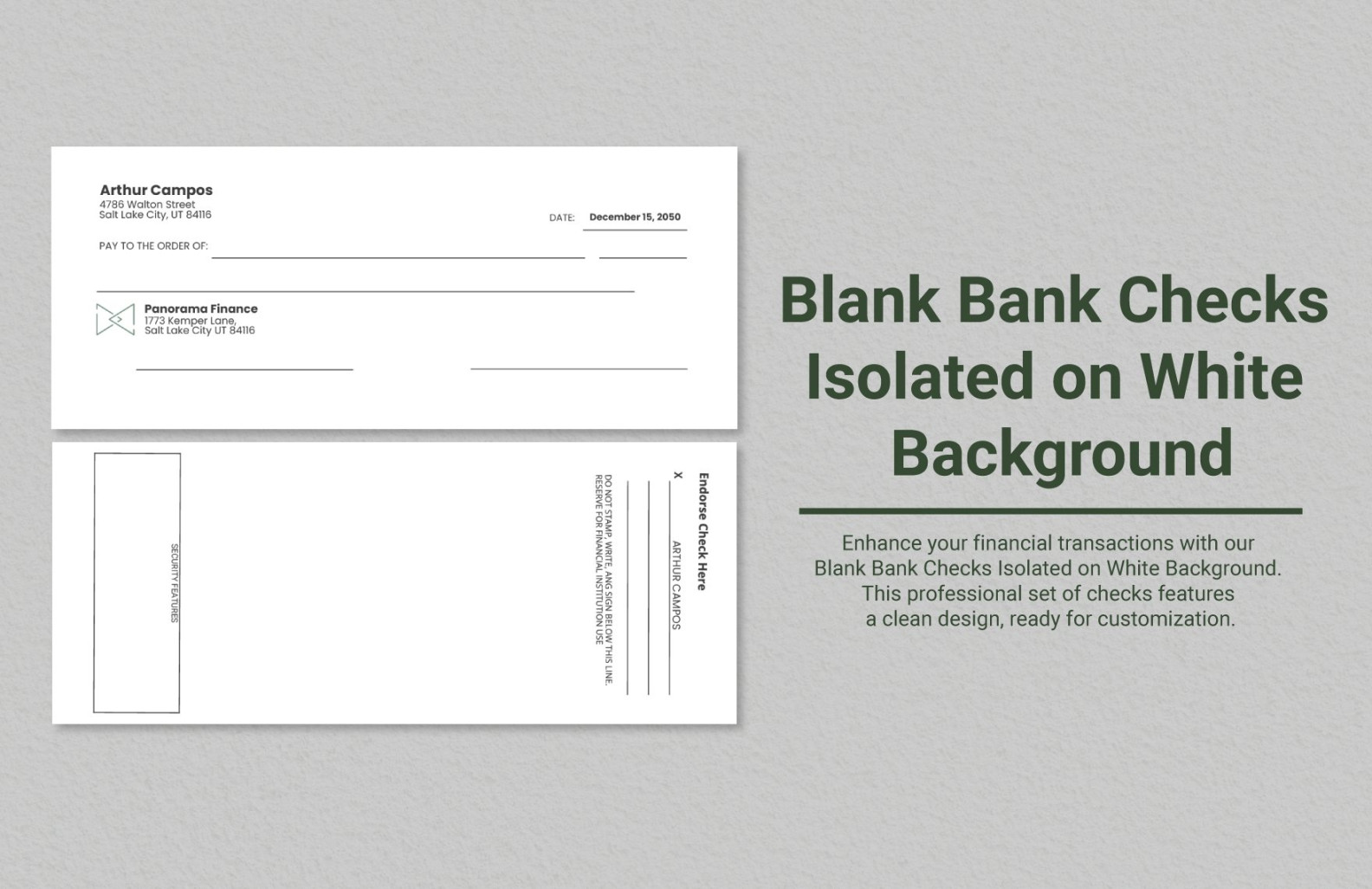 + Blank Check Template - DOC, PSD, PDF & Vector Formats