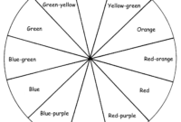 A Blank Color Wheel Template For Artistic Exploration