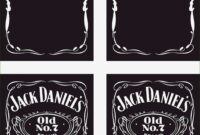 Blank Jack Daniels Label Template For Personalization