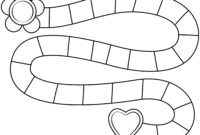 A Blank Template For The Game Of Candyland