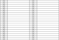 Comprehensive Blank Checklist Template In Microsoft Word