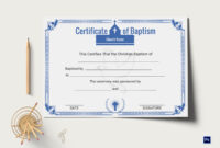 Christian Certificate Template For Formal Occasions