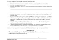Janitorial Services Agreement Template
