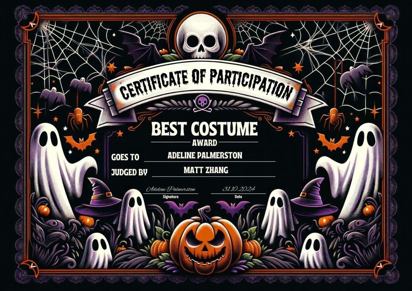 Customize + Halloween Certificate Templates Online - Canva