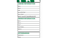 Dog Vaccination Certificate Template