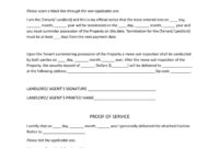 Early Termination Of Lease Agreement Template