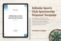 Club Sponsorship Agreement Template