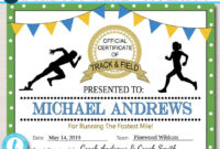 Track And Field Certificate Templates: Free, Customizable Options For Recognition