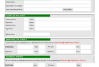 Electrical Isolation Certificate Template