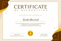 Employee Of The Month Certificate Template With Photograph