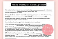 Banquet Hall Rental Agreement Template: A Comprehensive Guide