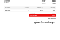 Formal Invoice Template For Pages