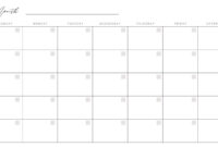 Annual Calendar Template