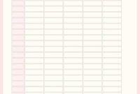 Blank Revision Timetable Template