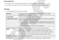 Intellectual Property Assignment Agreement Template