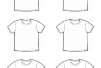 Printable Blank T-Shirt Template For Professional Design