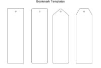 Free Printable Blank Bookmark Templates